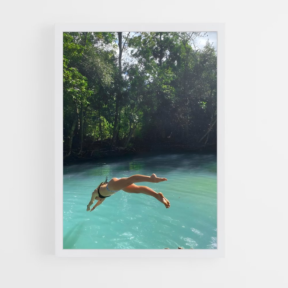 Poster Plongeon Épique – affiche Plongeon de falaise (vue 3)